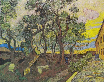 Tuin van het Saint-Paul ziekenhuis door Vincent van Gogh